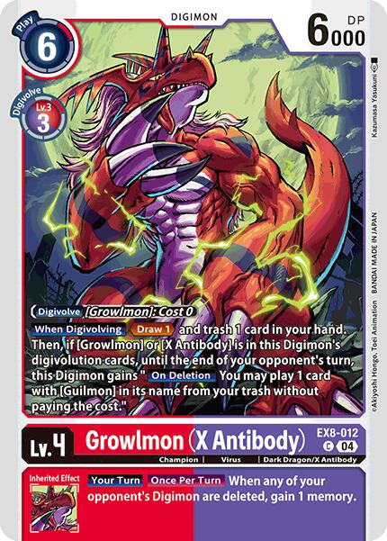 Growlmon EX8-012 [ Inglese / Giapponese ]