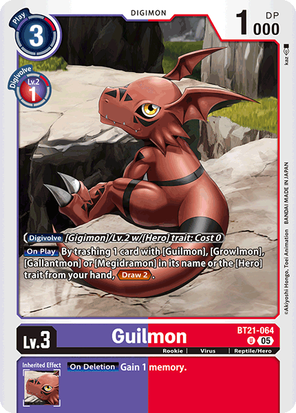 Guilmon BT21-064 [ Inglese / Giapponese ]