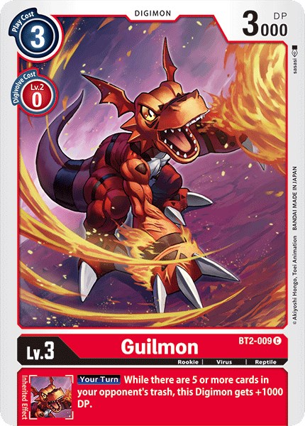 Guilmon BT2-009 [ Inglese / Giapponese ]