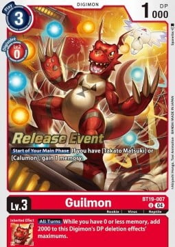 Guilmon BT19-007 [ Inglese / Giapponese ]