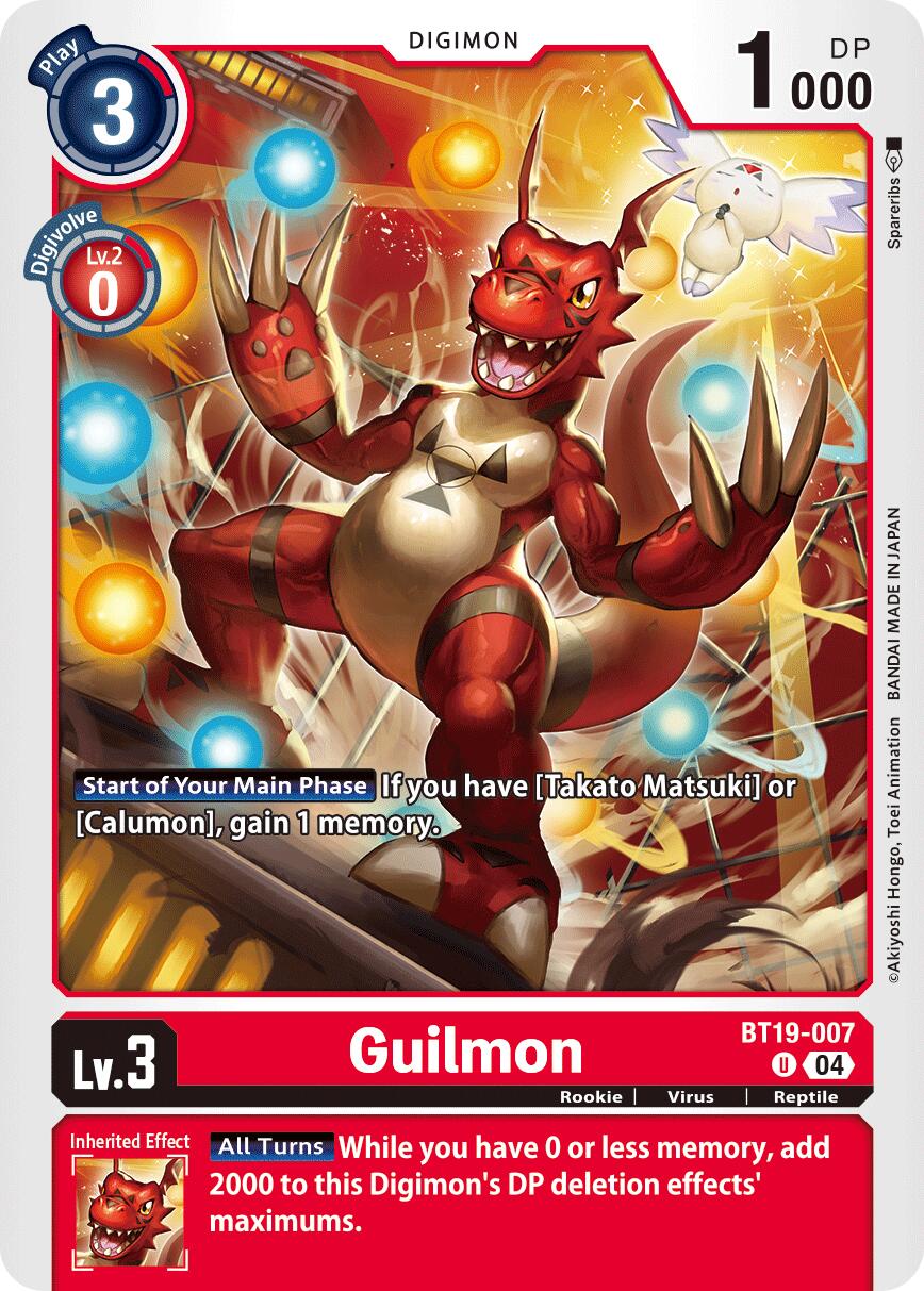 Guilmon BT19-007 [ Inglese / Giapponese ]