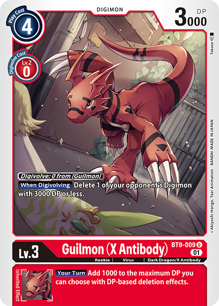 Guilmon BT9-009 [ Inglese / Giapponese ]