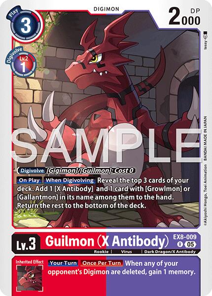Guilmon EX8-009 [ Inglese / Giapponese ]