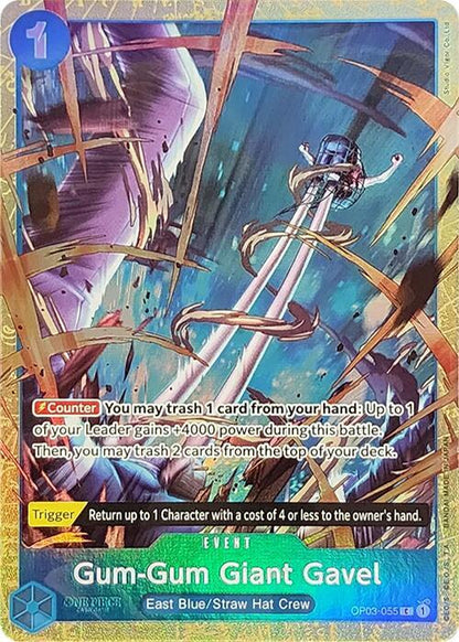 Gum-Gum Giant Gavel OP03-055 [ Inglese / Giapponese / Francese / Cinese Semplificato ]