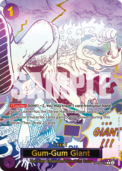 Gum-Gum Giant OP09-078 [ Inglese / Giapponese / Francese / Cinese Semplificato ]