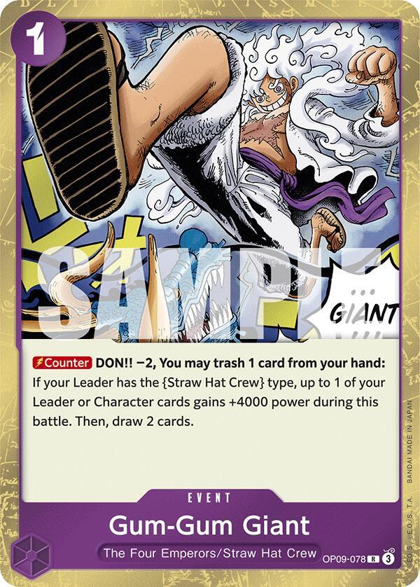Gum-Gum Giant OP09-078 [ Inglese / Giapponese / Francese / Cinese Semplificato ]