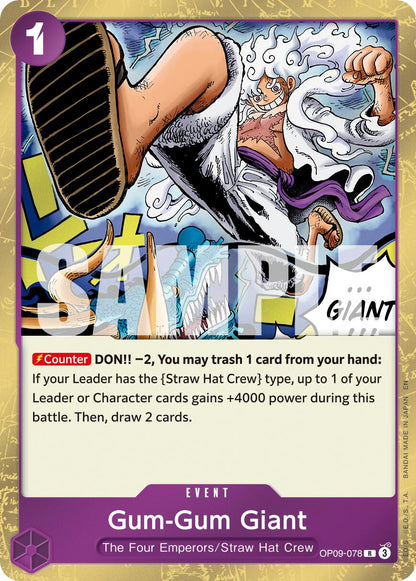 Gum-Gum Giant OP09-078 [ Inglese / Giapponese / Francese / Cinese Semplificato ]