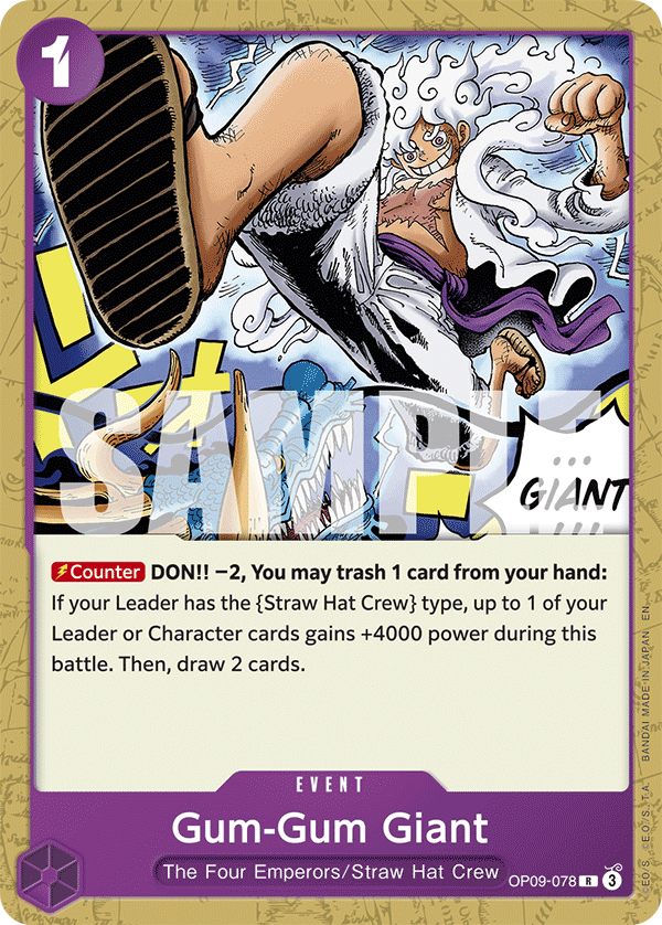 Gum-Gum Giant OP09-078 [ Inglese / Giapponese / Francese / Cinese Semplificato ]