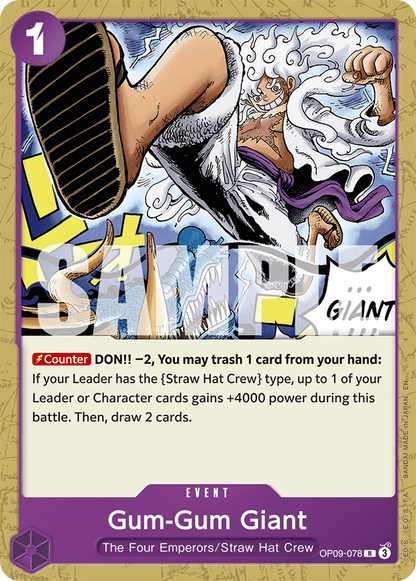 Gum-Gum Giant OP09-078 [ Inglese / Giapponese / Francese / Cinese Semplificato ]