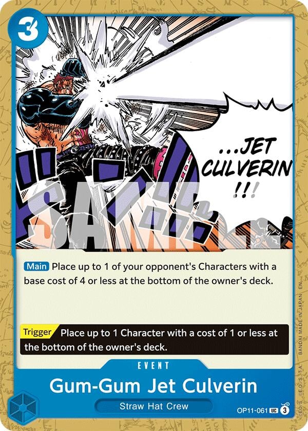 Gum-Gum Jet Culverin OP11-061 [ Inglese / Giapponese / Francese / Cinese Semplificato ]