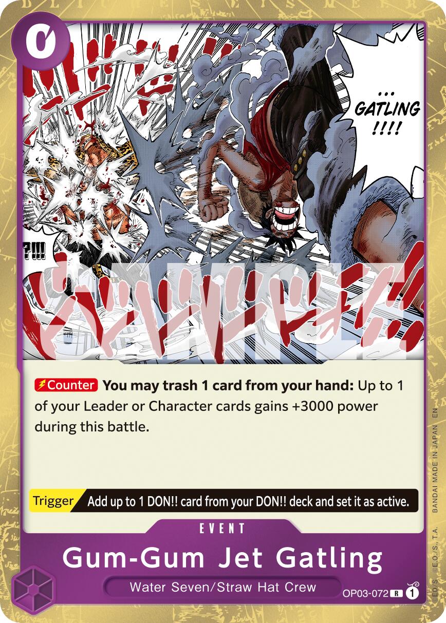Gum-Gum Jet Gatling OP03-072 [ Inglese / Giapponese / Francese / Cinese Semplificato ]