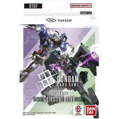 Bandai Gundam Card Game Celestial Drive ST07 Starter Deck Mobile Suit Gundam 00 Verde Viola ENG