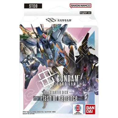 Bandai Gundam Card Game Flash of Radiance ST08 Starter Deck Amuro Ray Suletta Mercury Blu Bianco ENG