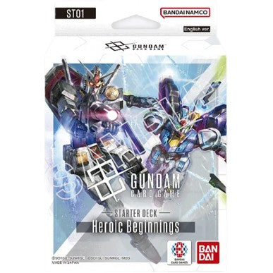 Gundam Card Game - Heroic Beginnings ST01 - Starter Deck - Mazzo Precostruito 50 Carte - Amuro Ray & Suletta Mercury (ENG)