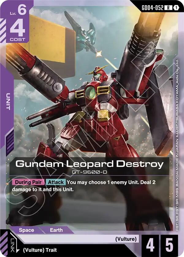 Gundam Leopard Destroy GD04-052 [ Inglese / Giapponese ]