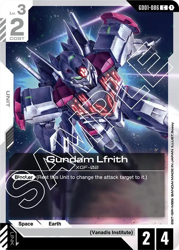 Gundam Lfrith GD01-086 [ Inglese / Giapponese ]