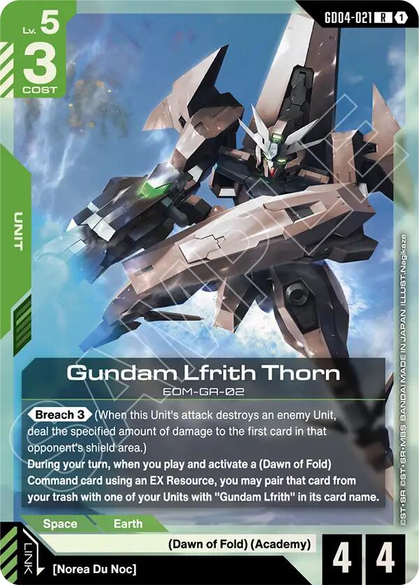 Gundam Lfrith Thorn GD04-021 [ Inglese / Giapponese ]