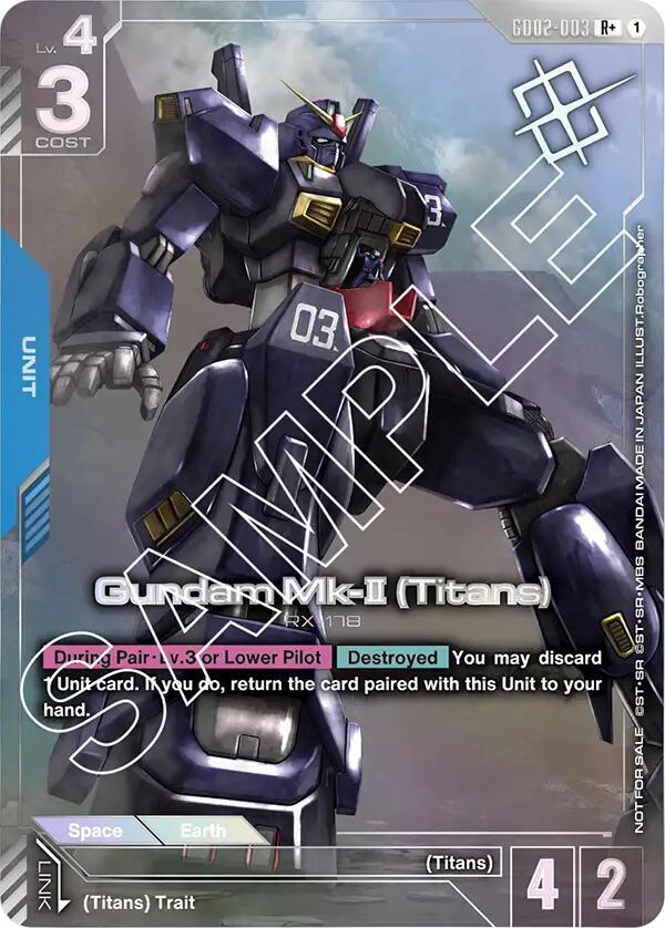 Gundam Mk-II (Storetournamentwinnerpack 02) GD02-003 [ Inglese / Giapponese ]