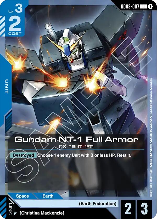Gundam NT-1 Full Armor GD03-007 [ Inglese / Giapponese ]