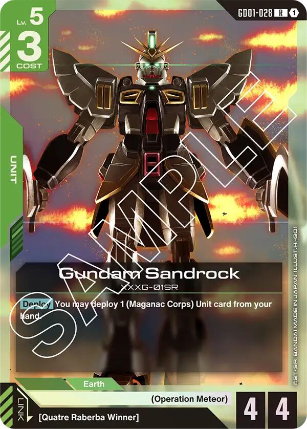 Gundam Sandrock GD01-028 [ Inglese / Giapponese ]