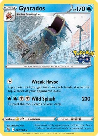 Gyarados - Pokémon GO 022/078 [ Italiano / Inglese ]