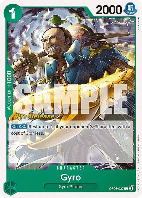 Gyro OP06-027 [ Inglese / Giapponese / Francese / Cinese Semplificato ]