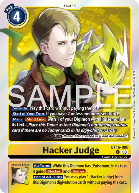Hacker Judge BT16-086 [ Inglese / Giapponese ]