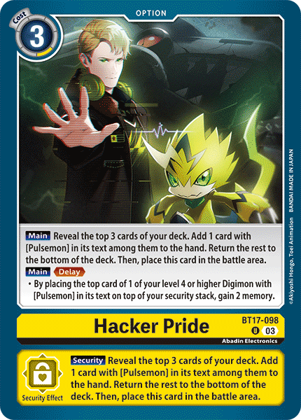 Hacker Pride BT17-098 [ Inglese / Giapponese ]