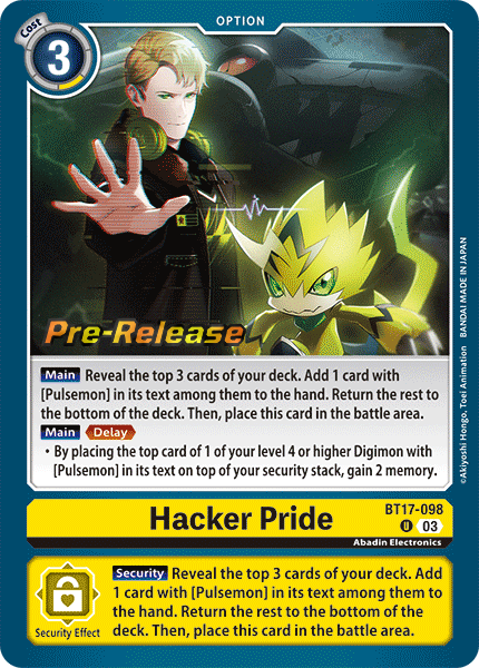 Hacker Pride BT17-098 [ Inglese / Giapponese ]