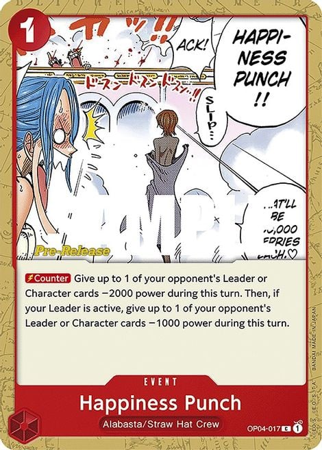Happiness Punch OP04-017 [ Inglese / Giapponese / Francese / Cinese Semplificato ]