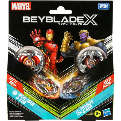 Hasbro Marvel - Beyblade X - Irona Man 4-80B Thanos 4-60P