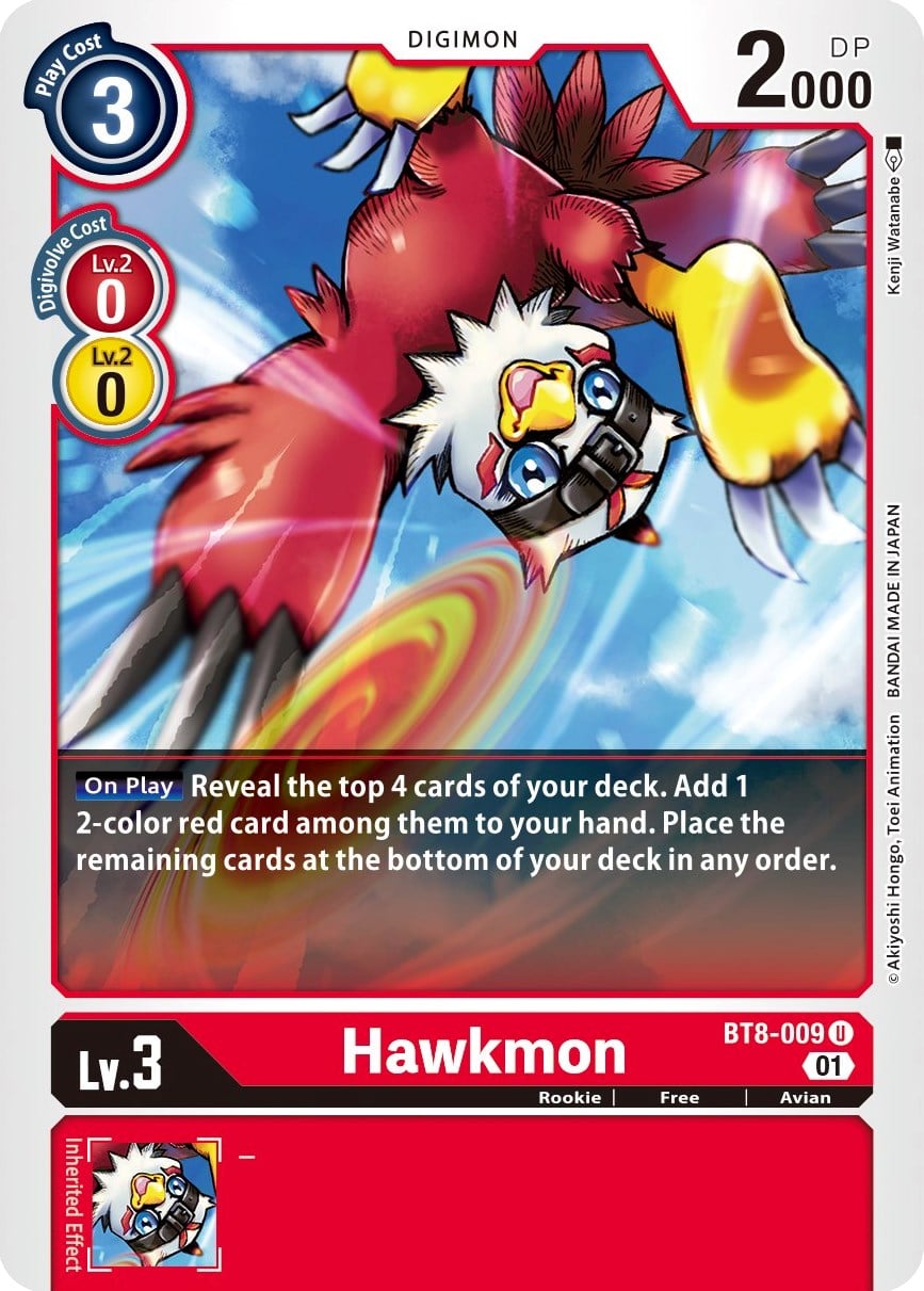 Hawkmon BT8-009 [ Inglese / Giapponese ]