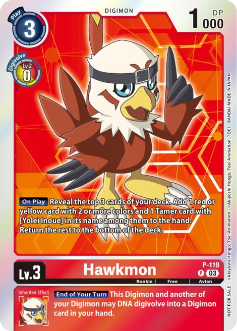 Hawkmon P-119 [ Inglese / Giapponese ]