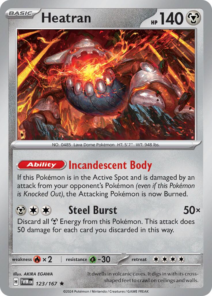 Heatran - Crepuscolo Mascherato 123/167 [ Italiano ]