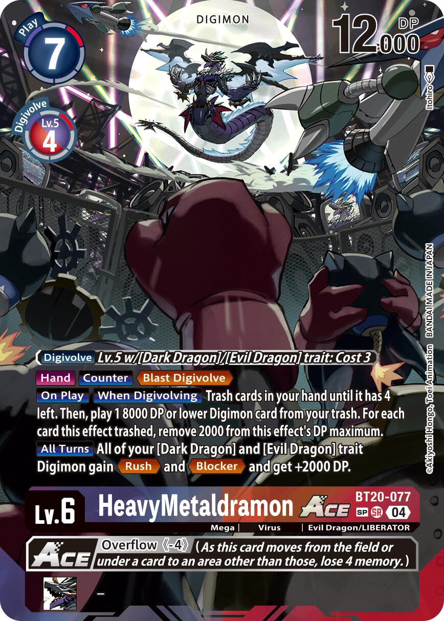 HeavyMetaldramon ACE BT20-077 [ Inglese / Giapponese ]