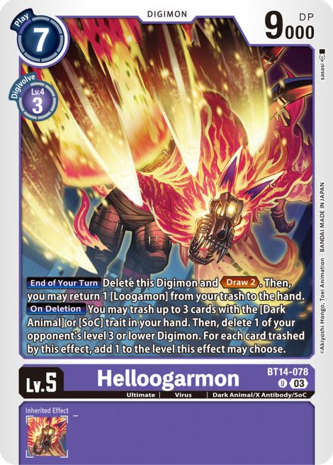 Helloogarmon BT14-078 [ Inglese / Giapponese ]