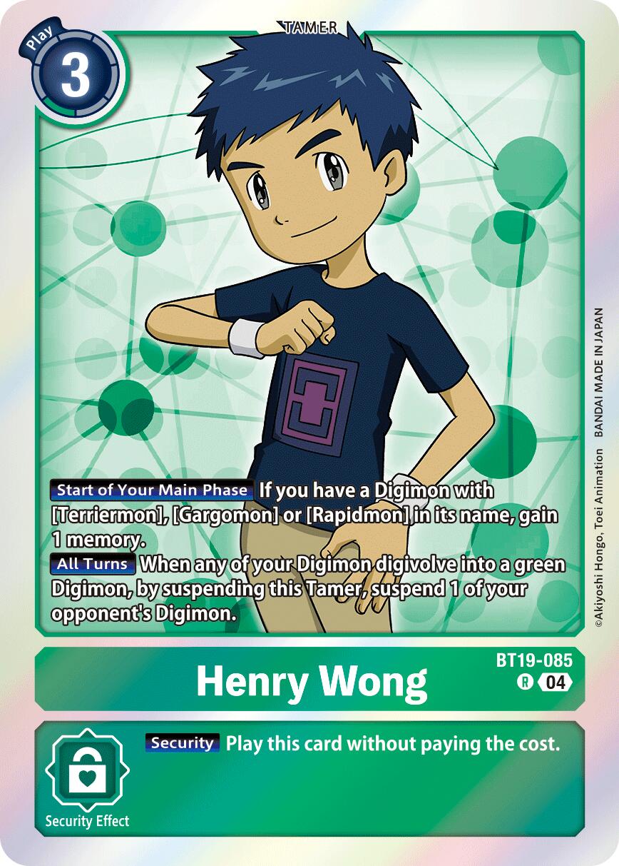 Henry Wong BT19-085 [ Inglese / Giapponese ]