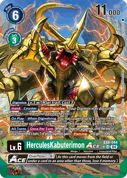 HerculesKabuterimon Ace EX8-044 [ Inglese / Giapponese ]