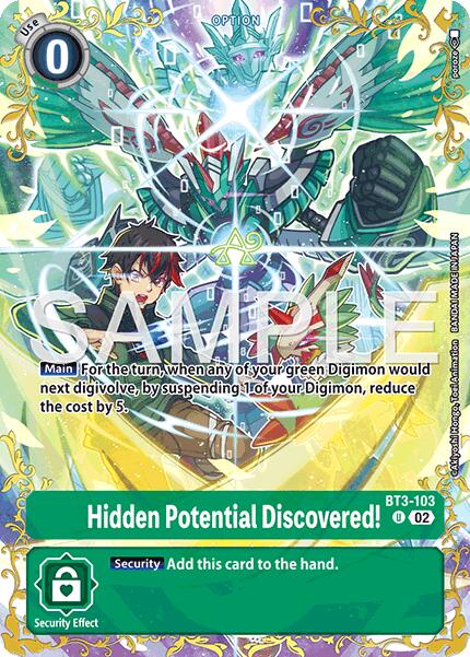 Hidden Potential Discovered! BT3-103 [ Inglese / Giapponese ]