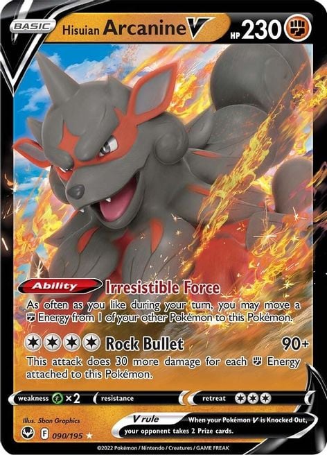 Arcanine di Hisui V - Tempesta Argentata 090/195 [ Italiano ]