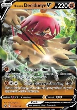 Decidueye di Hisui V - Lucentezza Siderale 083/189 [ Italiano / Inglese ]
