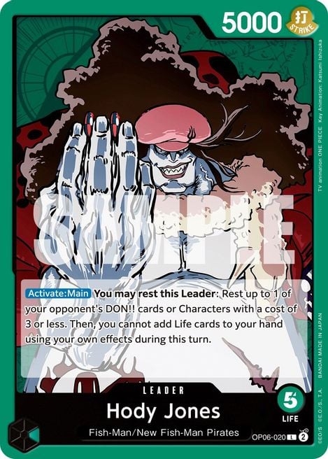 Hody Jones OP06-020 [ Inglese / Giapponese / Francese / Cinese Semplificato ]