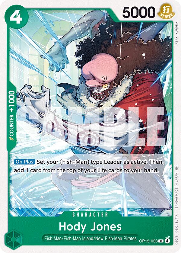 Hody Jones OP15-033 [ Inglese / Giapponese / Francese / Cinese Semplificato ]