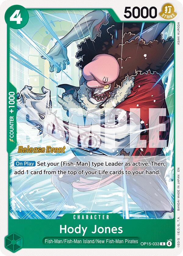 Hody Jones OP15-004 [ Inglese / Giapponese / Francese / Cinese Semplificato ]