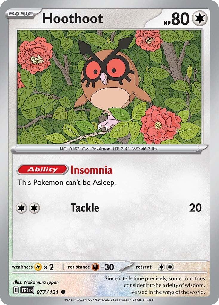 Hoothoot - Evoluzioni Prismatiche 077/131 [ Italiano / Inglese ]