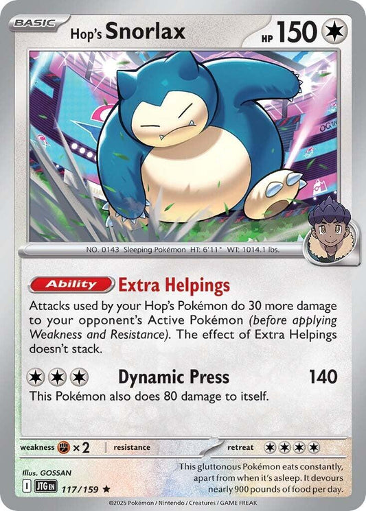 Snorlax di Hop - Avventure Insieme 117/159 [ Italiano / Inglese ]