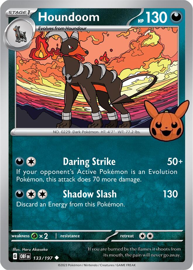 Houndoom - Trick or Trade 2024 OBF 133 [ Inglese ]