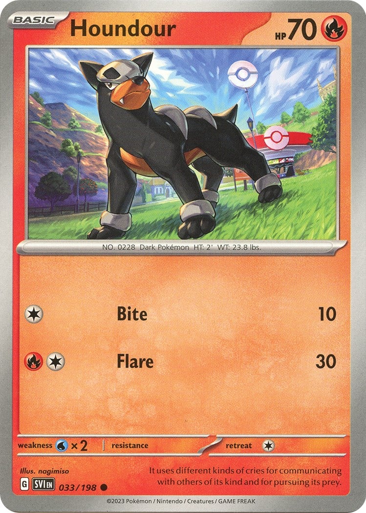 Houndour - Scarlatto e Violetto 033/198 [ Italiano ]