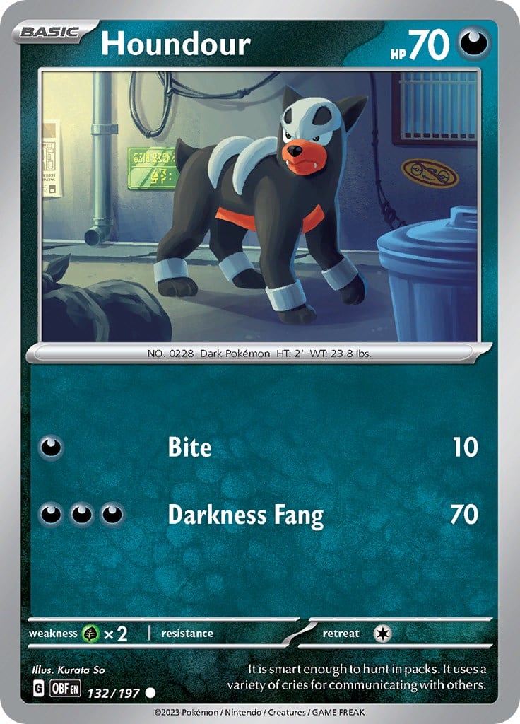 Houndour - Ossidiana Infuocata 132/197 [ Italiano ]