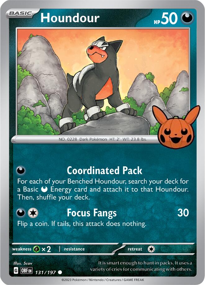 Houndour - Trick or Trade 2024 OBF 131 [ Inglese ]
